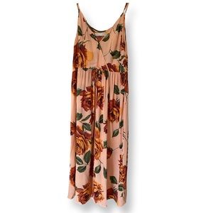 Christy Dawn size small sleeveless midi dawn dress peach floral flowy